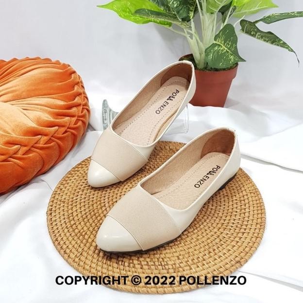 Pollenzo - Vanya Sepatu Balet Wanita Sol Karet Map-005