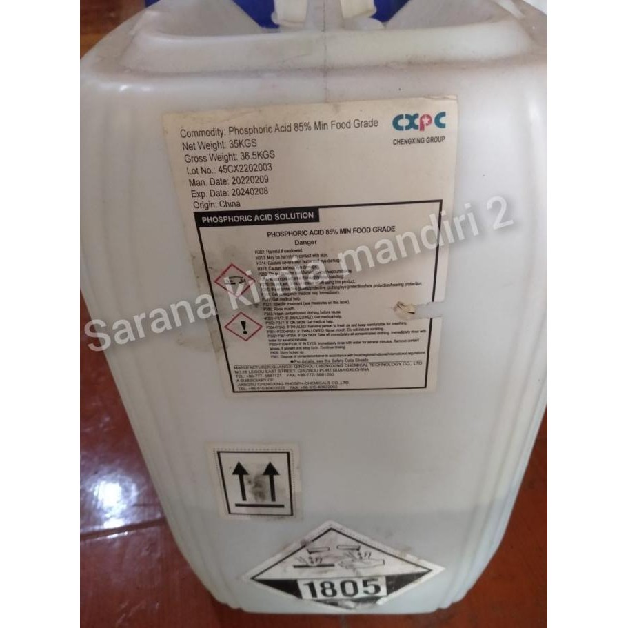 

phosporic acid / asam phospate / asam pospat / h3po4 1kg