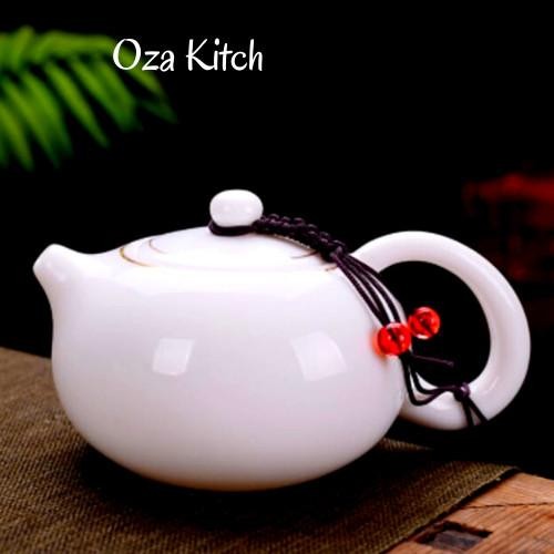 Teaset Putih / Teko Keramik / Teaset Keramik / Peralatan Minum Set