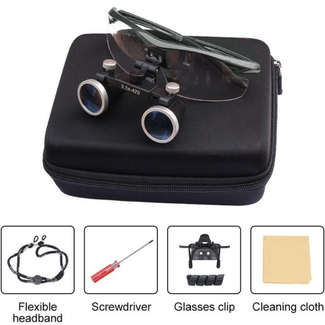 

3.5X Dental Kaca Mata Dental Loupe Kacamata Pembesar Loupe Lup GM