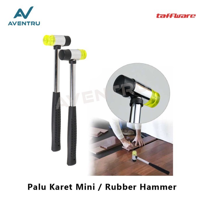 .........] Taffware Palu Karet Rubber Hammer Mini Lantai Kayu PVC Keramik Granit