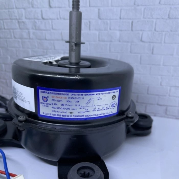 READY STOKKK Fan motor indoor ac standing floor Y6S821C021 35W