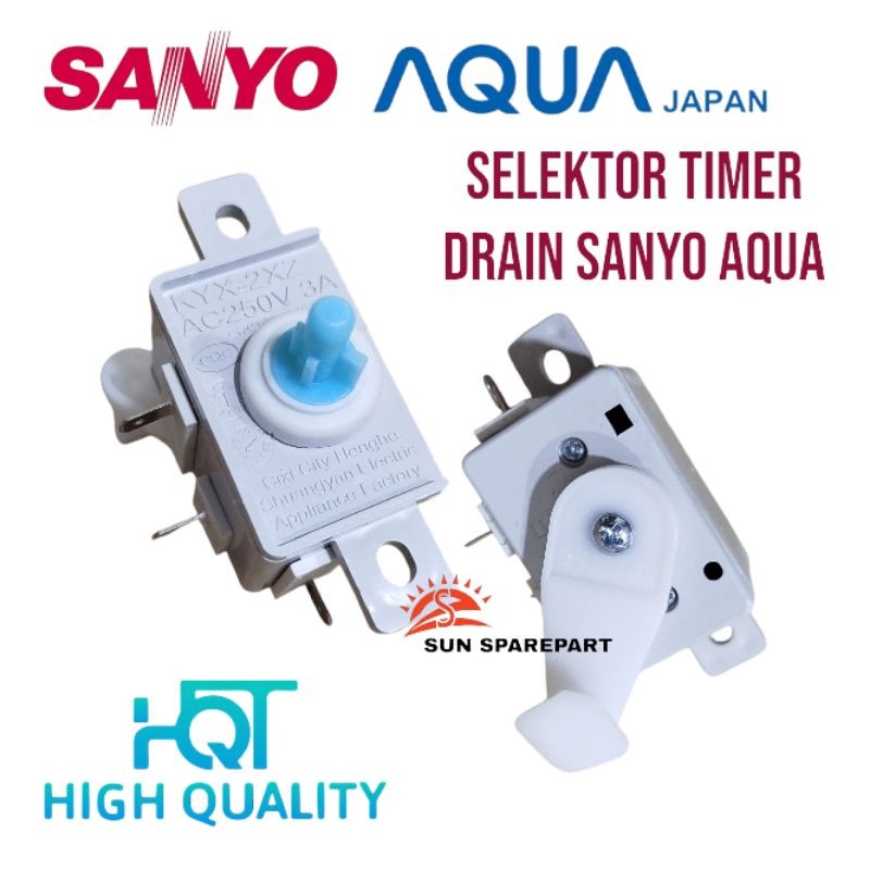 timer drain/selektor pengering mesin cuci Sanyo aqua 2 tabung  Harga etalase/1 pics/1 produk