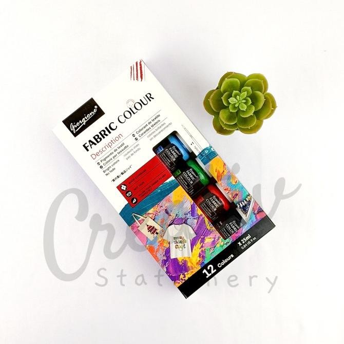 

TERMURAH - Giorgione Fabric Paint Cat Fabric Kain 12 Warna 25 ML G6678-12C