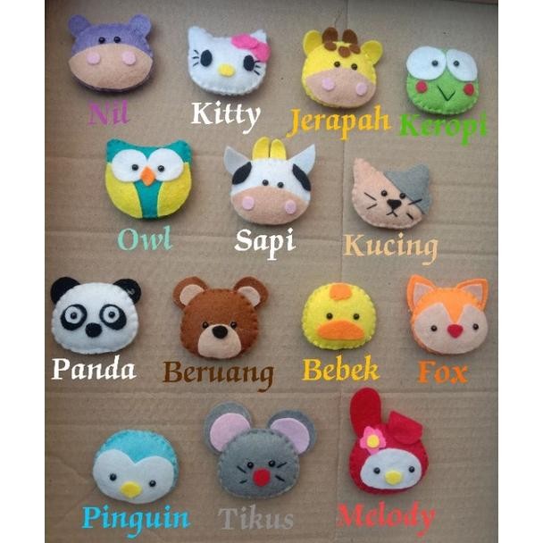 Aplikasi/Hiasan boneka flanel