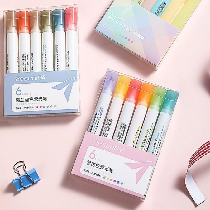 

TERMURAH - Resun Natural Colors Highlighter Set 6pc [CREATIV]