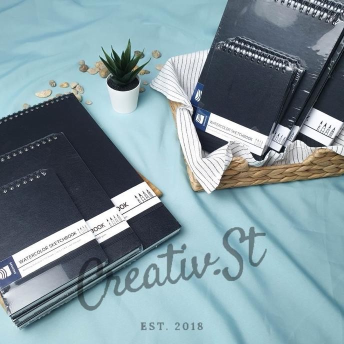 

Baohong Watercolor Sketchbook Cellulose Paper 300 Gsm A6 A5 A4