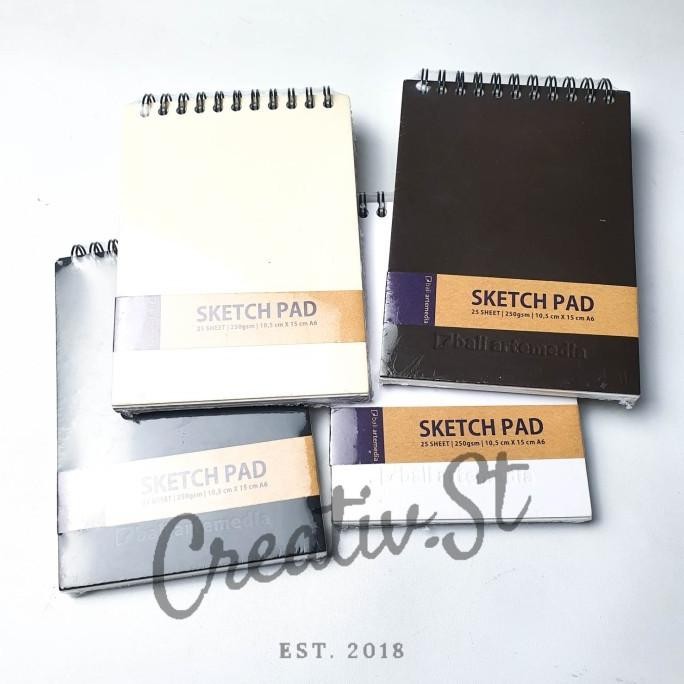 

BEBAS ONGKIR - Sketch Pad Sketchpad Sketchbook Bali Artemedia A6 A5 A4 buku gambar
