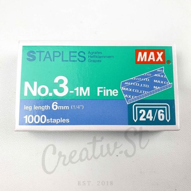 

MAX Isi Staples 3 Ukuran Besar