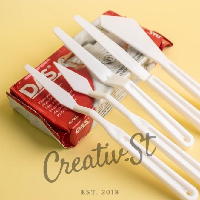 

DAS Air Dry Modelling Clay Set Cat Acrylic Kuas Lukis Brush Clay Knife