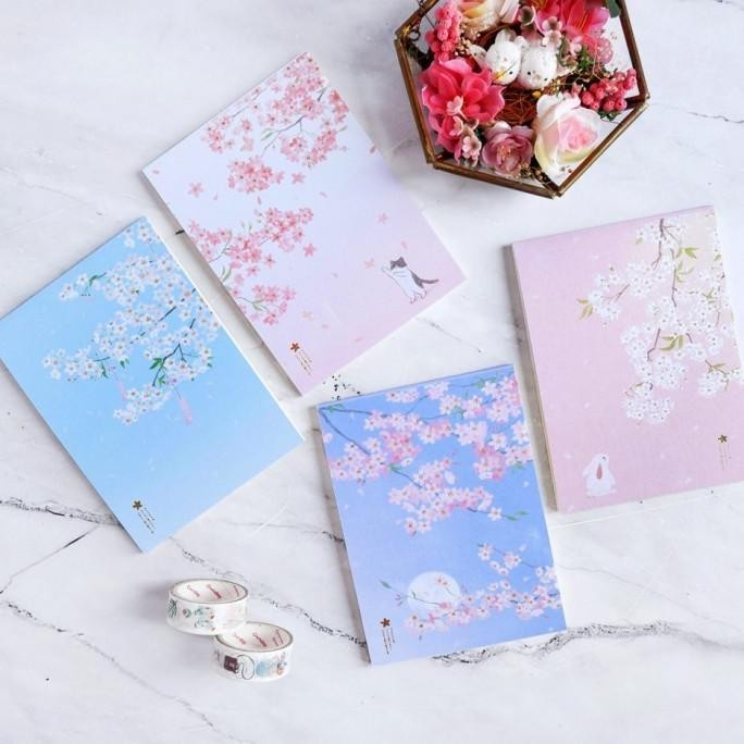 

Dear Cherry Blossom Plain Notepad A6 [CREATIV]