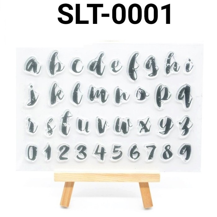 

#####] SLT-0001 Stempel stamp cetakan silikon fondant cake huruf angka abjad