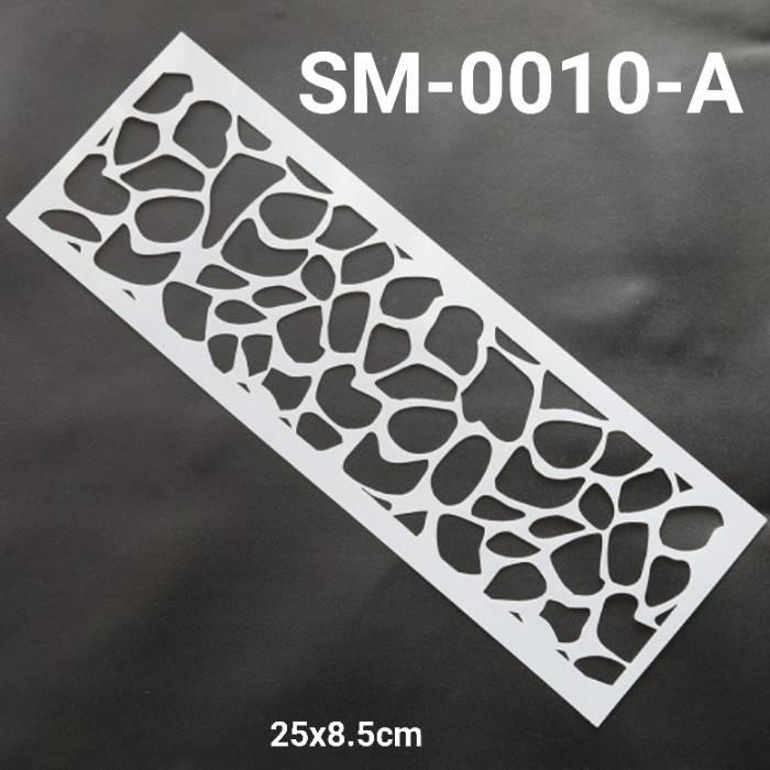 

:>:>:>:>] GR-SM-0010 Cake stencil stensil pinggiran kue motif zebra batu loreng