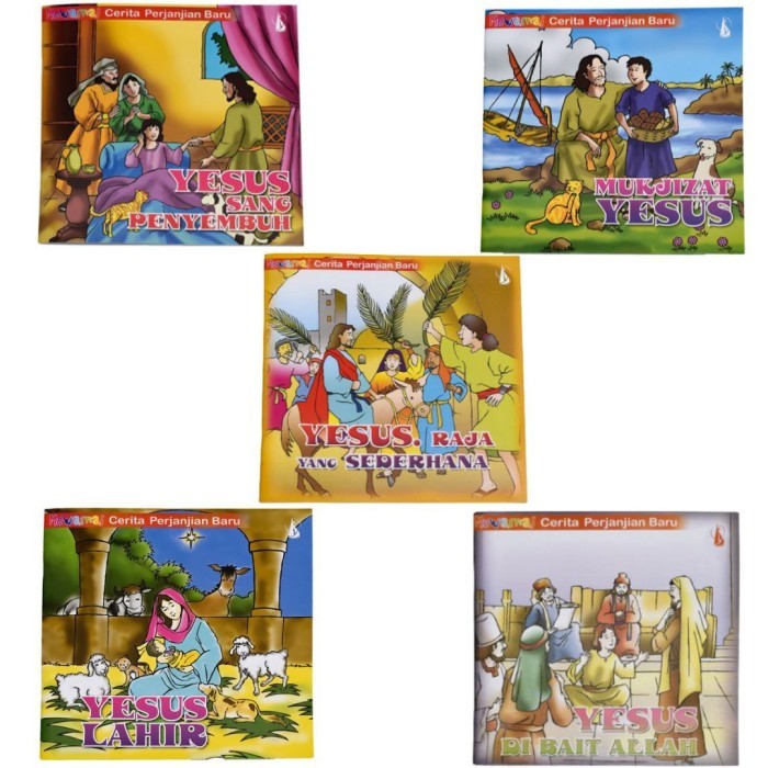 

Ready Buku Rohani Anak Mewarnai - Buku Bergambar Cerita Rohani Cerita Yesus