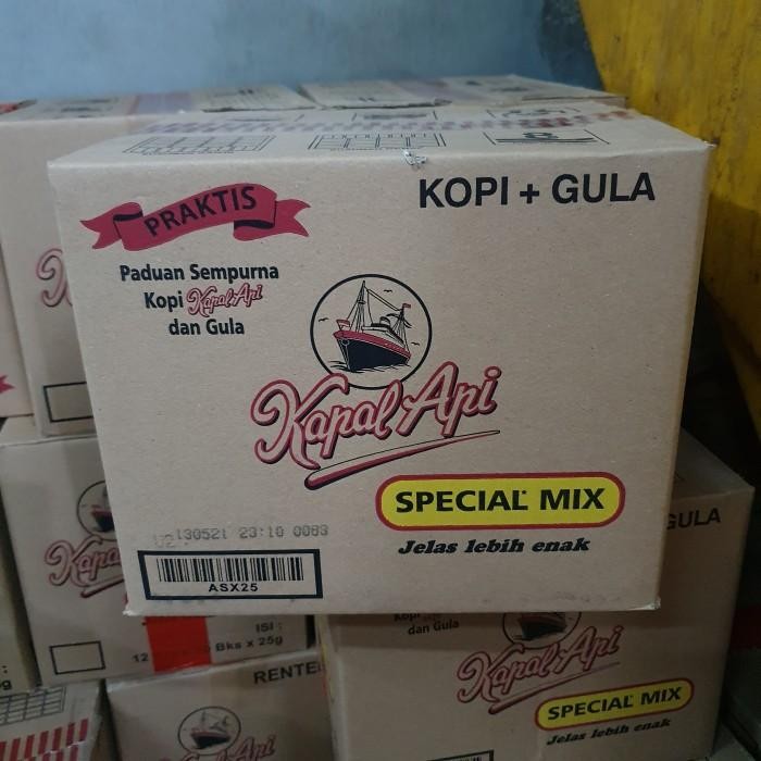 

Kopi Bubuk Kapal Api Special Mix 25 Gram - 1 Dus Isi 120 Pcs Sachet