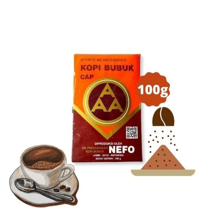 

Kopi Murni Bubuk Hitam Excelsa Nikmat Asli Cap Aaa Nefo Jambi