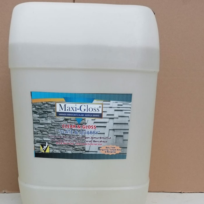 Cat Coating Batu Alam Clear Glossy Doff Hitam per Derigen 20 liter