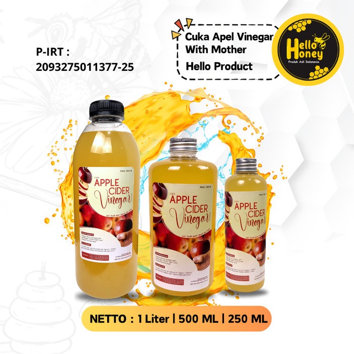 

HARGA DISKON Cuka Apel Organik Original 250 / 500 ML - Apple Cider Vinegar