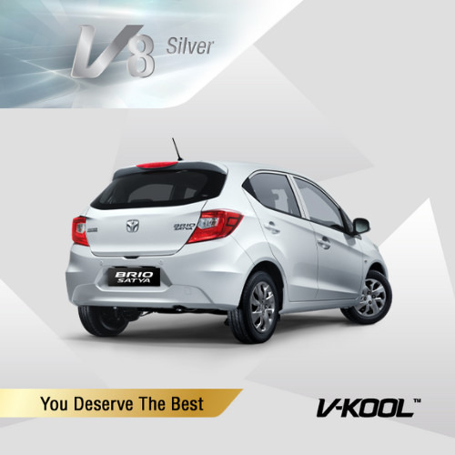 Kaca Film V-KOOL V8 Black Series HONDA BRIO Depan VRX60