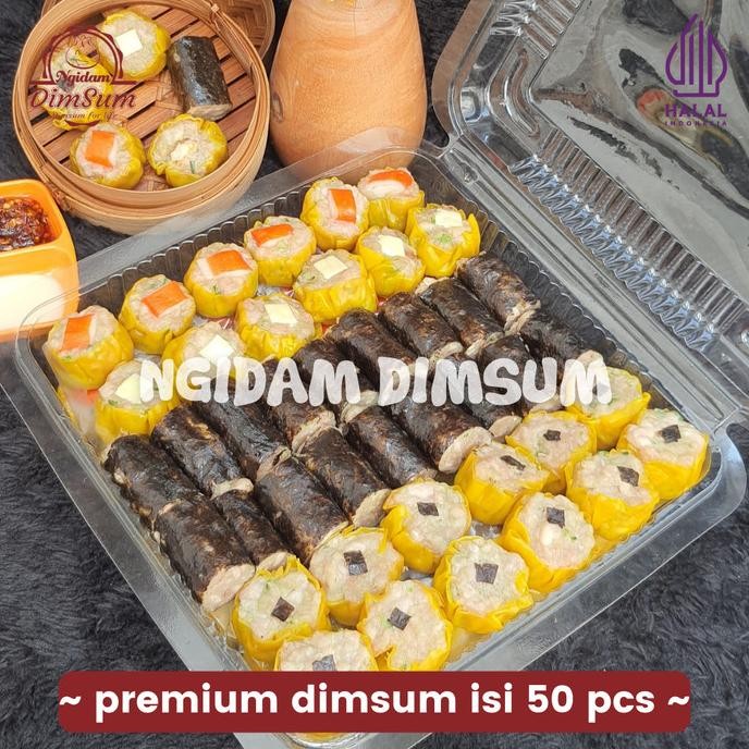 

Premium Dimsum Isi 50 Pcs Sertifikasi Halal MUI Plus Chili Oil BS86