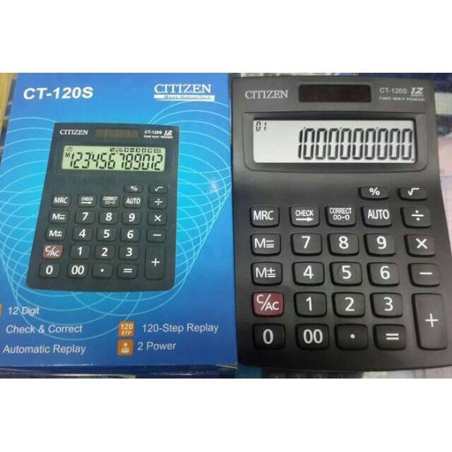 PROMO CITIZEN CT-120S KALKULATOR CHECK CORRECT / CALCULATOR DESKTOP CT120S