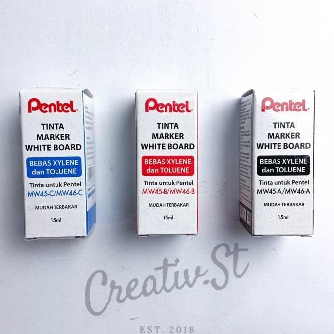 

Tinta Spidol Papan Tulis / Refill Ink Pentel White Board Marker