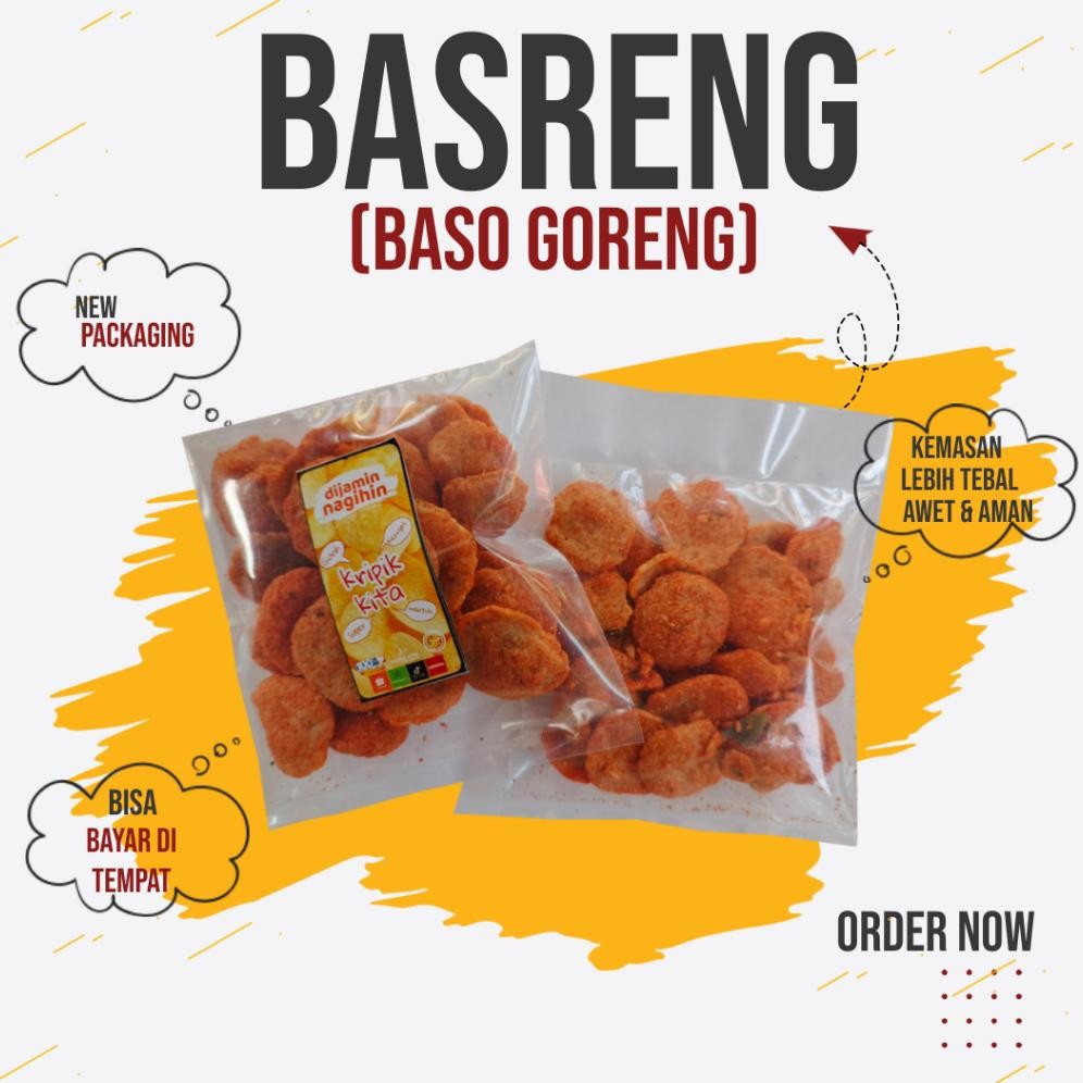 

BASRENG / BAKSO GORENG / BASRENG PEDAS / BASRENG EKONOMIS