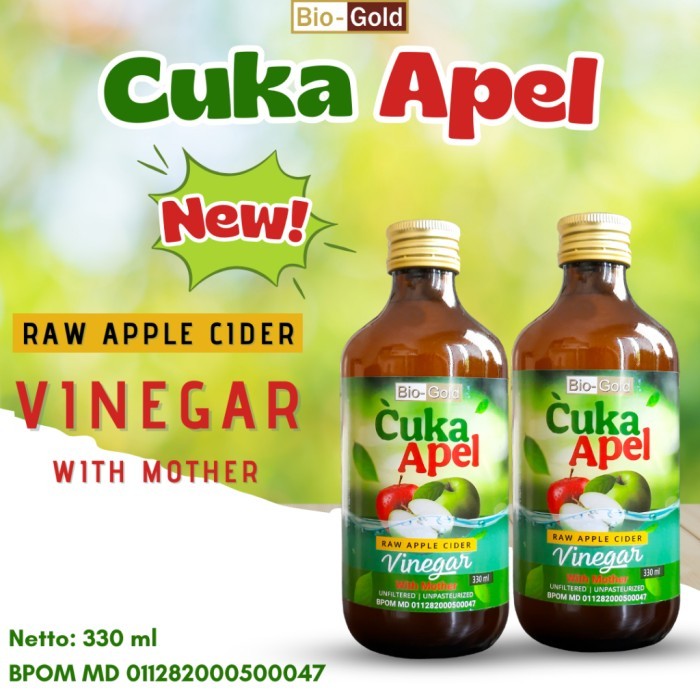 

MURAH Paket Cuka Apel Original 2 Botol Apple Cider Vinegar With Mother Bantu Atasi Diet Turunkan