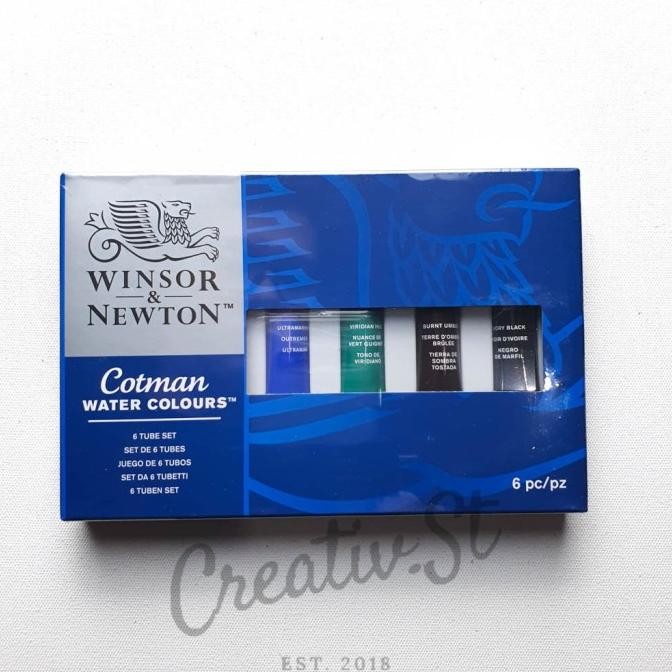 

TERMURAH - Winsor&Newton Cotman Introductory 6x8ml Tube Set