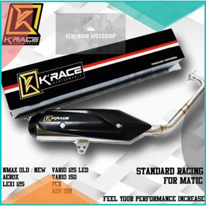Knalpot Standar Racing K RACE Yamaha Sries Nmax Aerox Lexi Fazzio Gear