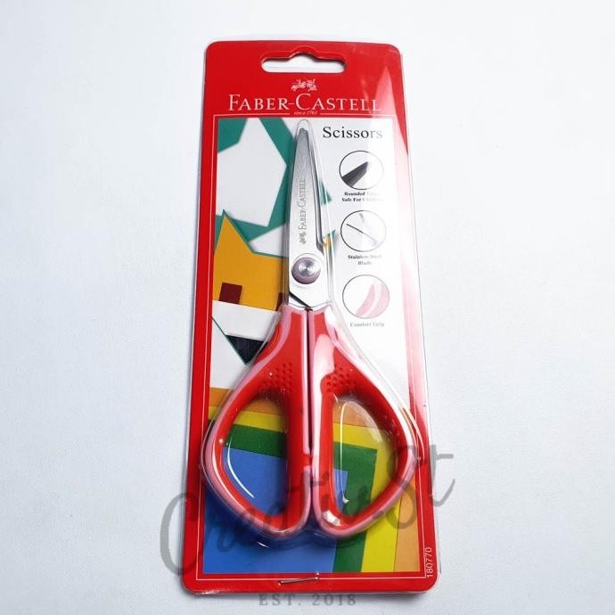 

TERBARU - Gunting Soft Grip Faber Castell Scissors 1870