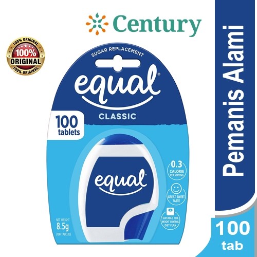 

EQUAL CLASSIC 100TABLETS /GULA / PEMANIS / MAKANAN/ MINUMAN