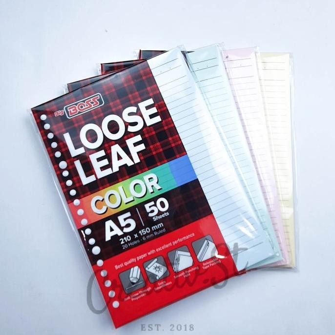

Loose Leaf Warna A5 50 Big Boss