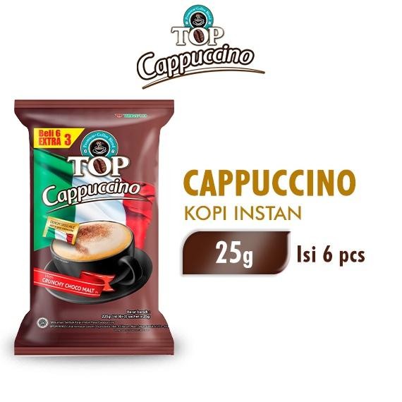 

Top Coffee Kopi Instan Cappucino Pack 25 gr isi 6 + 3 pcs
