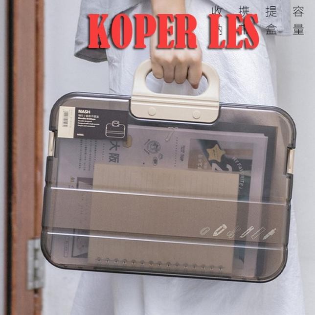 

[TBS]- TAS KOTAK FILE PLASTIK IMPORT PENYIMPANAN ORGANIZER DOKUMEN A4 ATK05