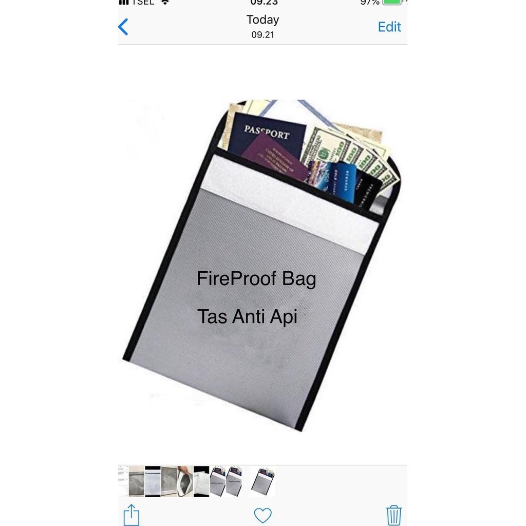 

READY FIRE PROOF POUCH,FIRE RESISTANCE DOCUMENT BAG/TAS ANTI API UTK DOKUMEN BEST QUALITY