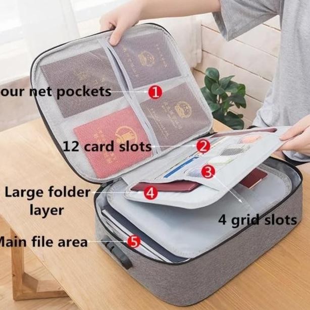 

[SALE] DOCUMENT BAG HOLDER THREE 3 LAYER WITH LOCK / TAS DOKUMEN DENGAN KUNCI BEST SELLER