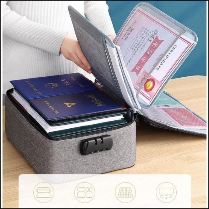 

SALE TERBARU MAP TAS BERKAS DOKUMEN FILE SERTIFIKAT ANTI AIR JINJING TRAVEL BAG DOCUMENT DENGAN 3 DIGIT PASSWORD ORGANIZER PENYIMPANAN DOKUMEN TERMURAH READYY