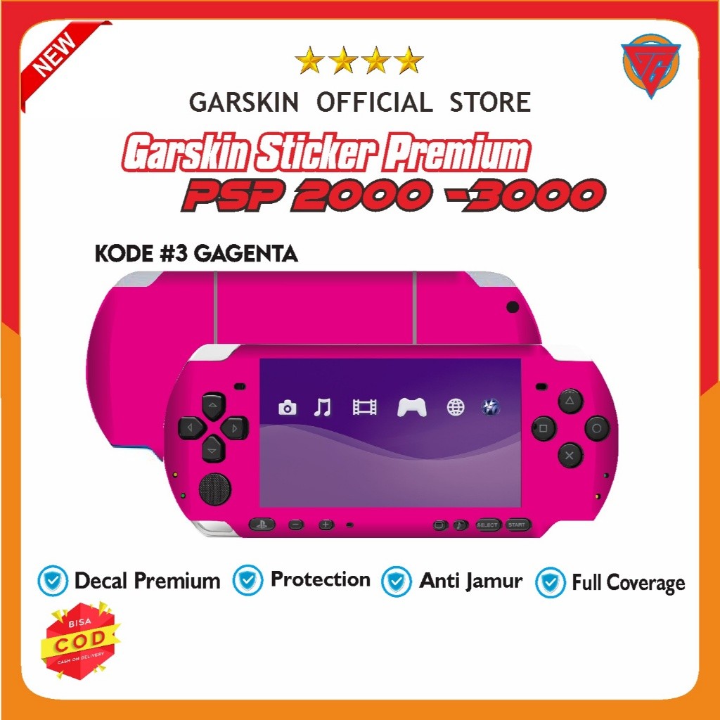 COD Psp 2000 3000 Color Doff Stiker Skin Casing Bayar Ditempat Buy1get1free
