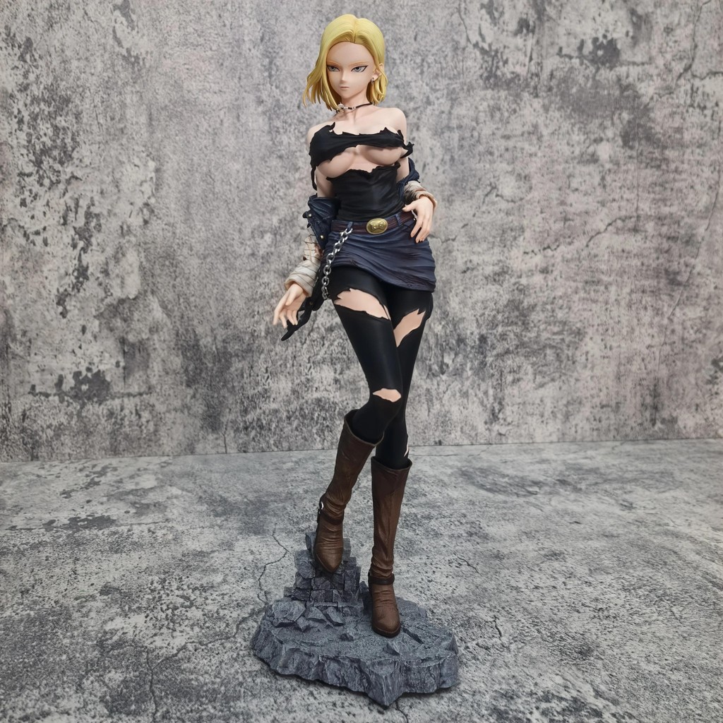 dragon ball 30cm anime figure sexy android 18 pvc action figurine model statue toys statue doll coll