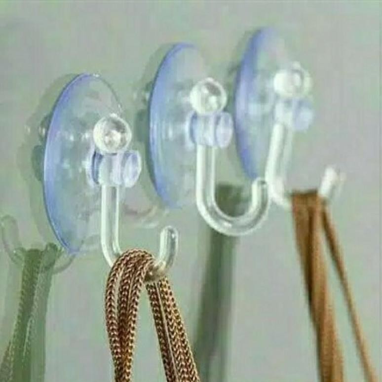 Kop Kaca Besar Tempelan Kaca Hook Cantelan Kaitan