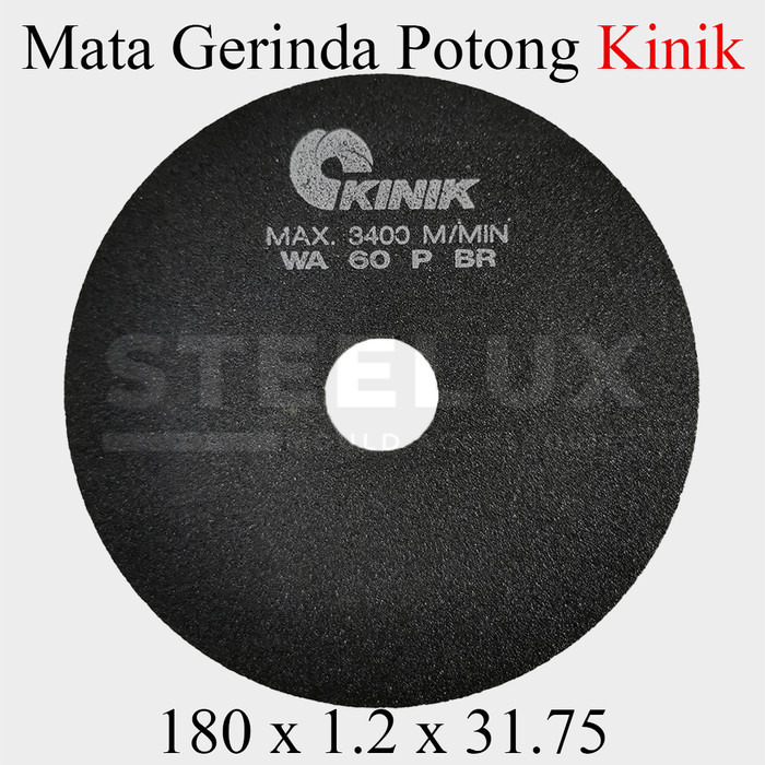 Batu Gerinda Potong 180 x 1.2 x 31.75 mm #60 Kinik 7" Inch Inci 180mm Polish Cutting Gurinda Grinda 
