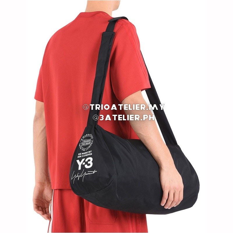 Tas Olahraga Nilon Y-3 Yamamoto Yohji S Hitam |DXWTO9sp|