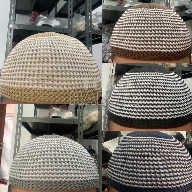 PECI RAJUT MOZAIK ZEBRA GANTEEEENG LURIK POLOS MOTIF DEWASA ANAK BAYI ARIFIN TASBIH PAKET SOUVENIR H