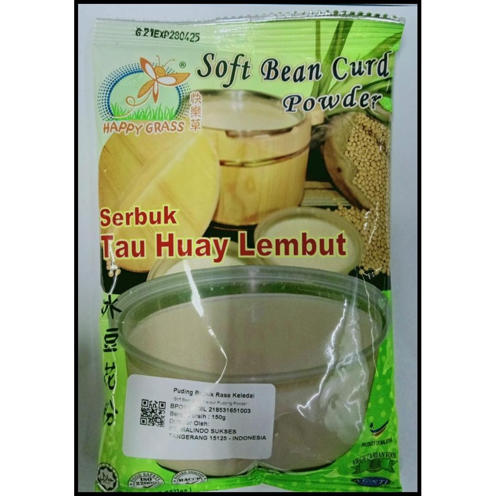 

Soya Bean Curd Powder Happy Grass / Serbuk Tau Huay Lembut 150G