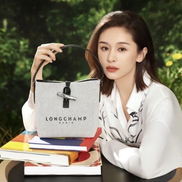 ★Stok Stok★Tas Ember Kanvas Longchamp Asli Baru Tas Selempang Bahu Wanita Tas Penyimpanan Tas Ibu Mo