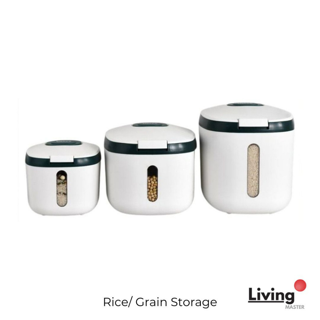 Ember Wadah Beras & Gandum Kotak Beras Nano Antiserangga Antilembap Penyimpanan Makanan 5KG 10KG 15K