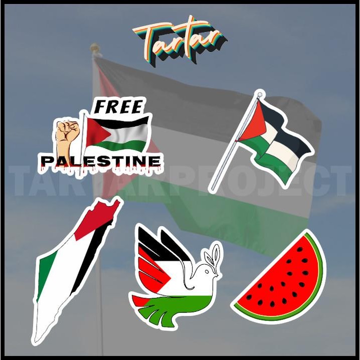 

DISKON STICKER STIKER VINYL/HANDPHONE/MOTOR/MOBIL/AESTHETIC - PALESTINE
