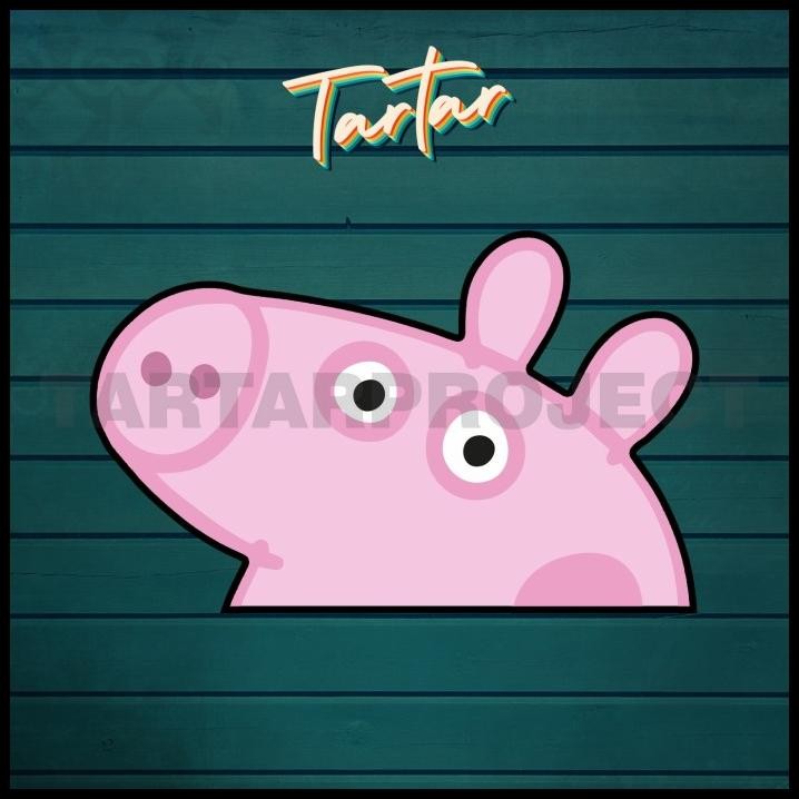 

TERBARU STICKER STIKER VINYL - PEEKER PEPPA PIG