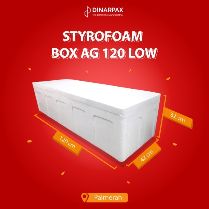 HARGA DISC - Styrofoam Box AG120 Medium / DinarBox / Box AG 120 Medium/ CargoBox